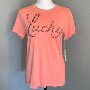 Lucky Brand Peach T-Shirt NWT